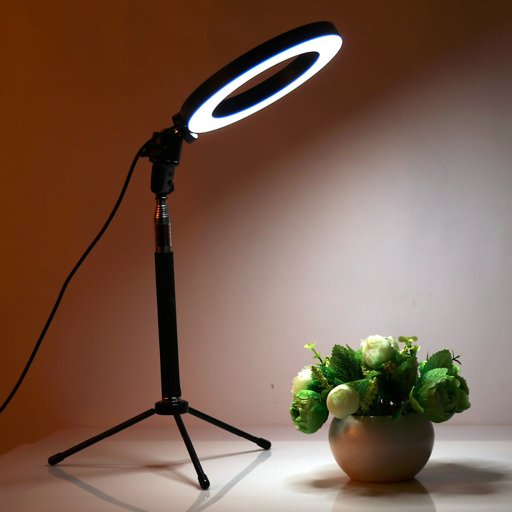Apple-Compatible LED Fill Light with Tripod