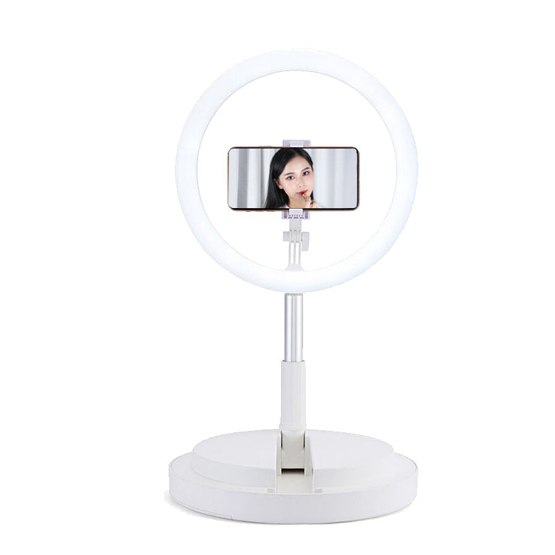 Apple-Compatible 10" LED Selfie Ring Light with Tripod
