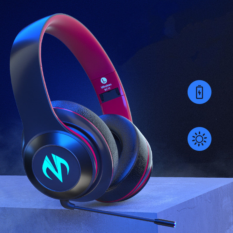 Wireless Bluetooth Sports Gaming Headset with LED