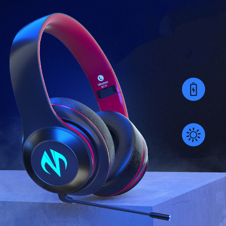 Wireless Bluetooth Sports Gaming Headset with LED