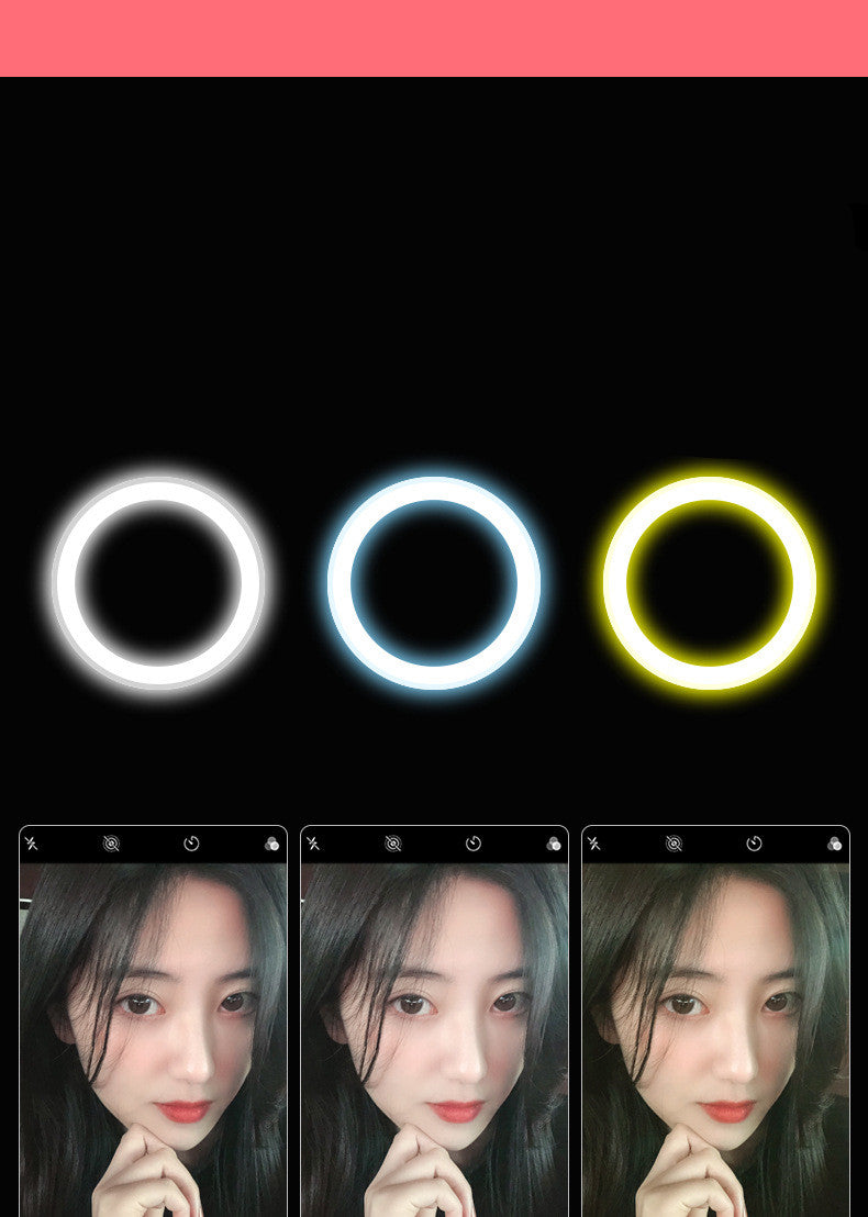 Foldable LED Ring Light for Mobile Live Streaming