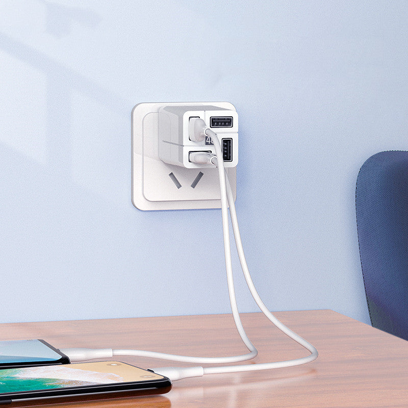 REMAX 4-Head QC Fast Charging Adapter (CN/UK/EU Plug)