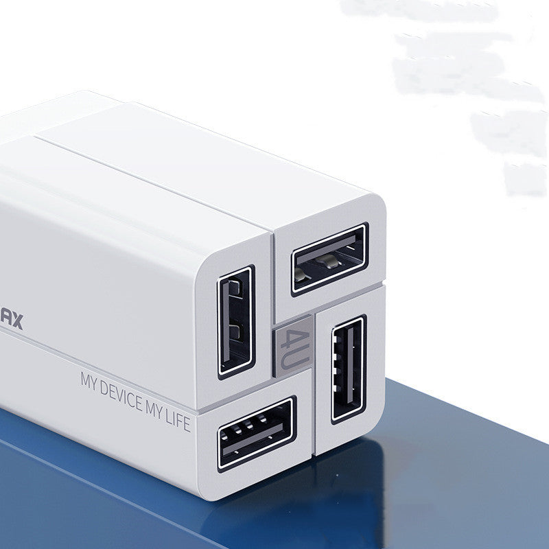 REMAX 4-Head QC Fast Charging Adapter (CN/UK/EU Plug)