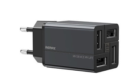 REMAX 4-Head QC Fast Charging Adapter (CN/UK/EU Plug)