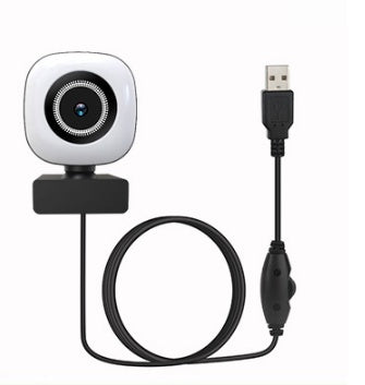 4K HD USB Webcam with Beauty Light