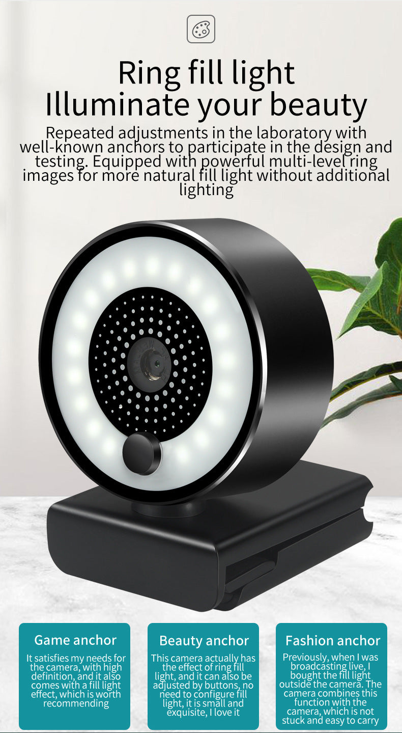 2K HD Auto-Focus USB Live Webcam