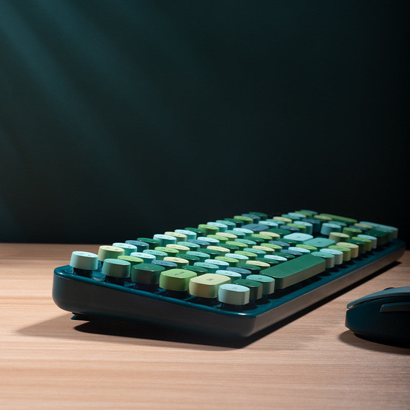 Wireless Keyboard And Mouse Set For Girls Office Typing