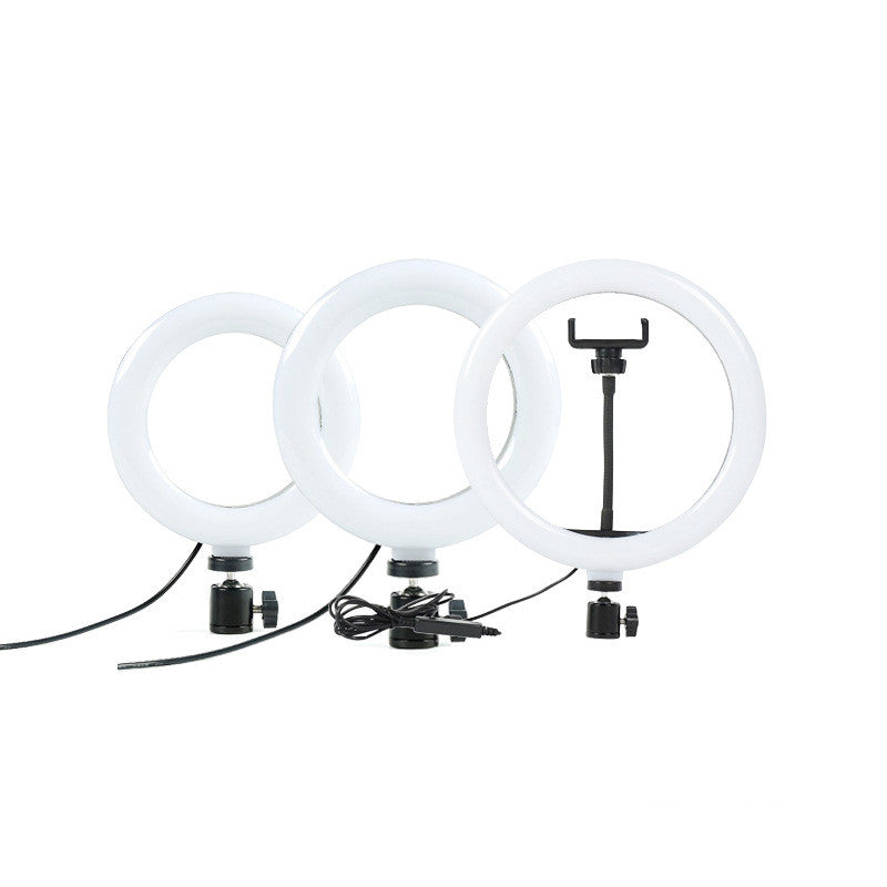 Apple-Compatible LED Ring Light with Tripod