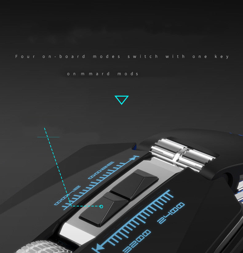 Wired Mechanical Gaming Mouse with Cooling