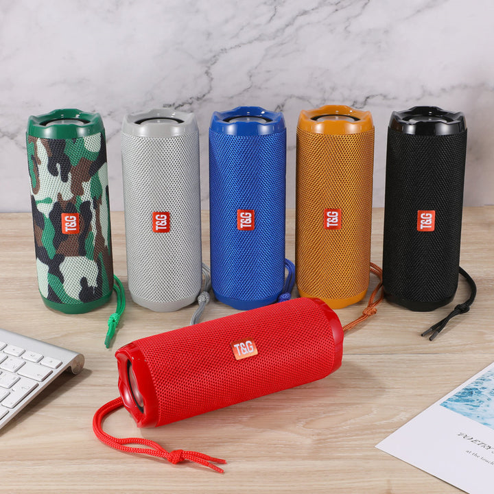 Portable Fabric Bluetooth Speaker with Card Holder