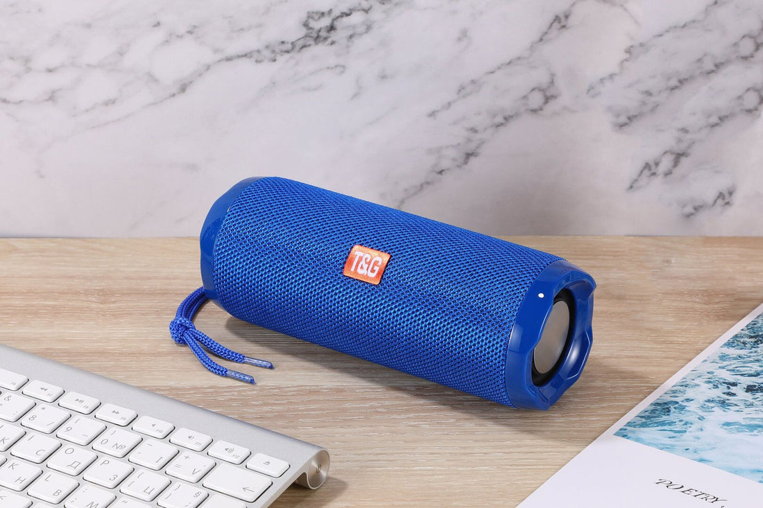 Portable Fabric Bluetooth Speaker with Card Holder