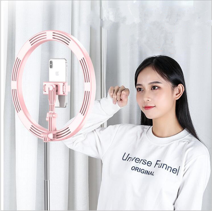 Apple-Compatible 10" LED Selfie Ring Light with Tripod