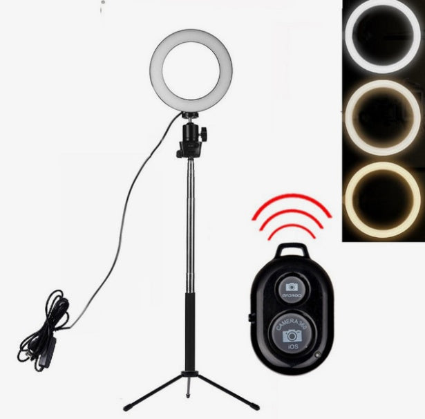 Apple-Compatible LED Fill Light with Tripod