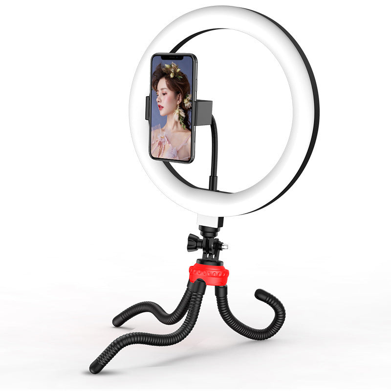10-Inch LED Ring Light with Desktop Tripod (Apple Compatible)