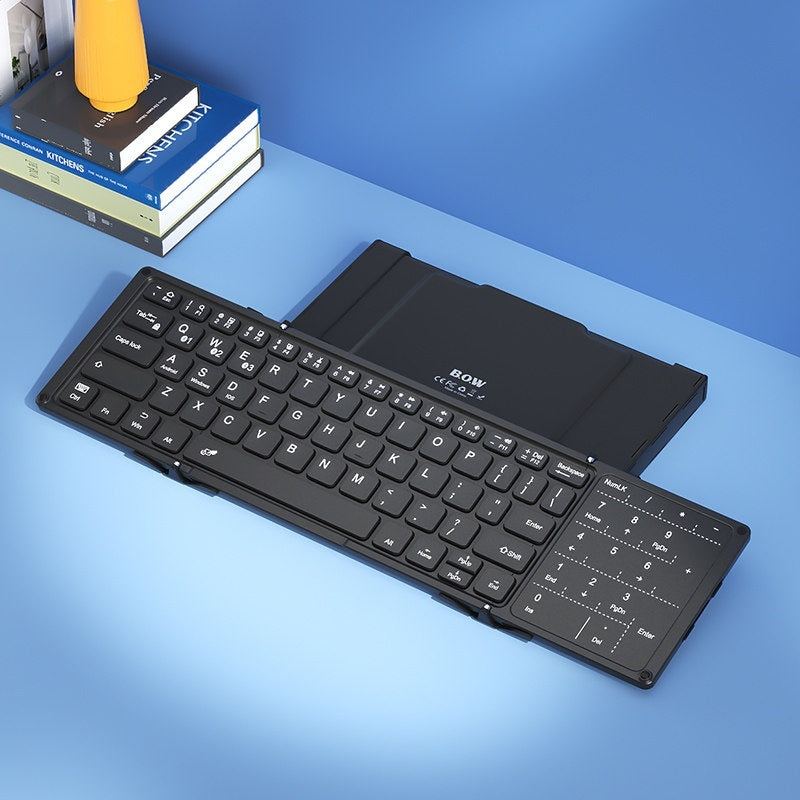 Foldable Bluetooth Wireless Keyboard with Touchpad