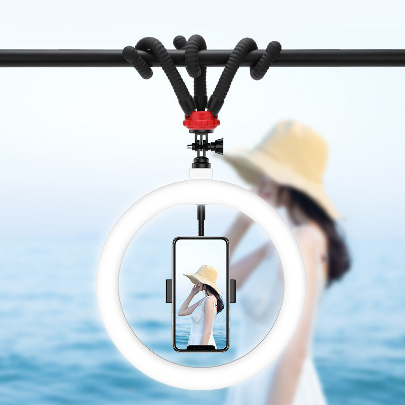 10-Inch LED Ring Light with Desktop Tripod (Apple Compatible)