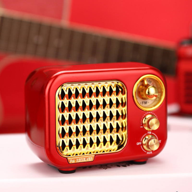 Retro Bluetooth Mini Portable Stereo Speaker