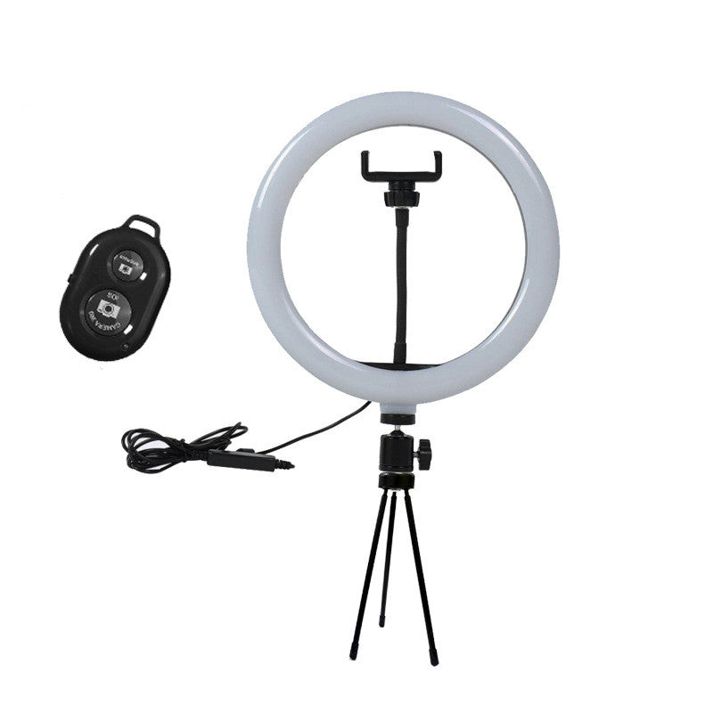 Apple-Compatible LED Ring Light with Tripod