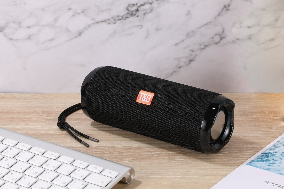 Portable Fabric Bluetooth Speaker with Card Holder