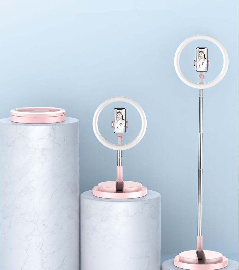 Apple-Compatible 10" LED Selfie Ring Light with Tripod