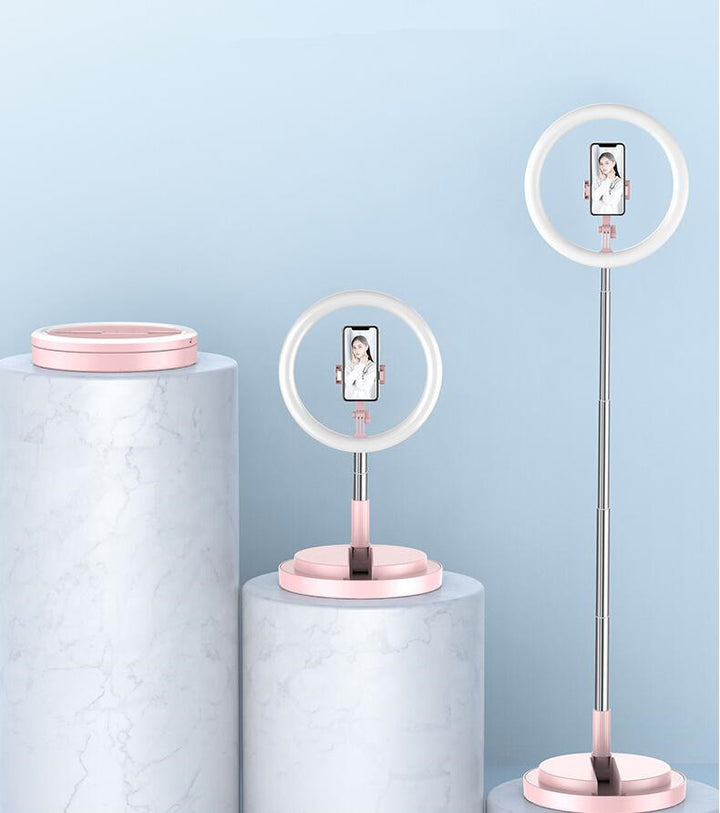 Apple-Compatible 10" LED Selfie Ring Light with Tripod