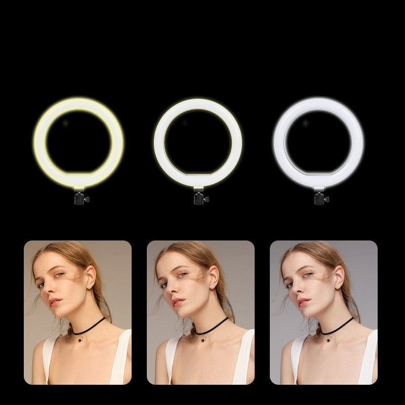 Apple-Compatible LED Ring Light with Tripod