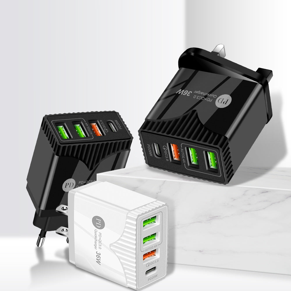 PD 36W QC3.0 Fast Charging Adapter (EU/US/UK Plug)