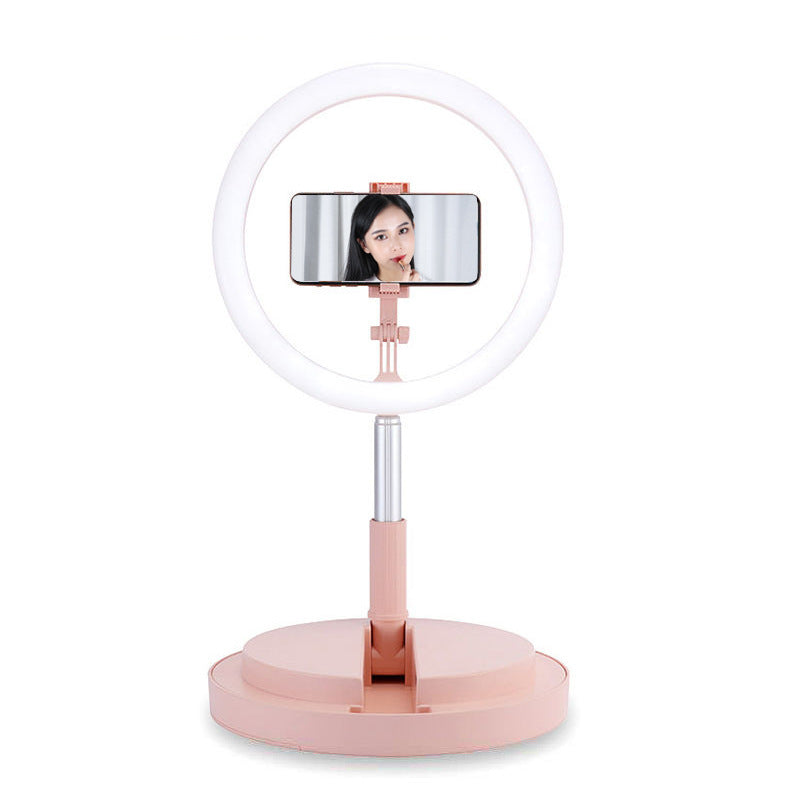 Apple-Compatible 10" LED Selfie Ring Light with Tripod