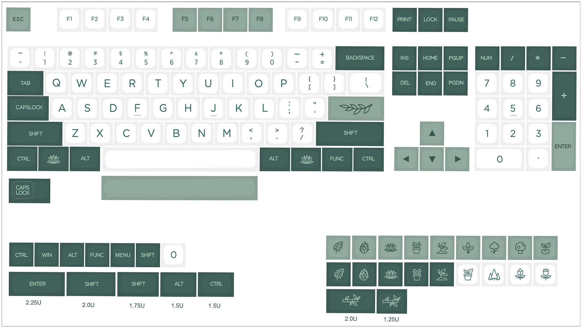 138-Key USB Mechanical Keyboard with Custom Keycaps