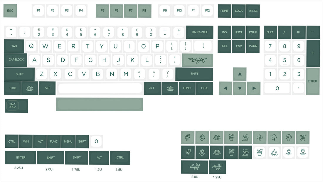 138-Key USB Mechanical Keyboard with Custom Keycaps