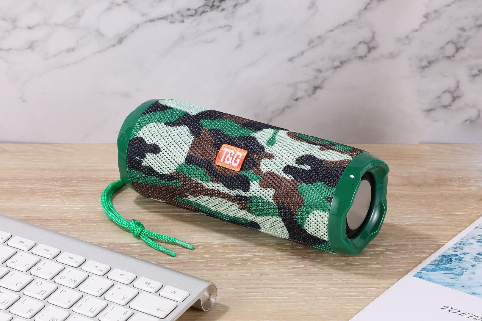 Portable Fabric Bluetooth Speaker with Card Holder
