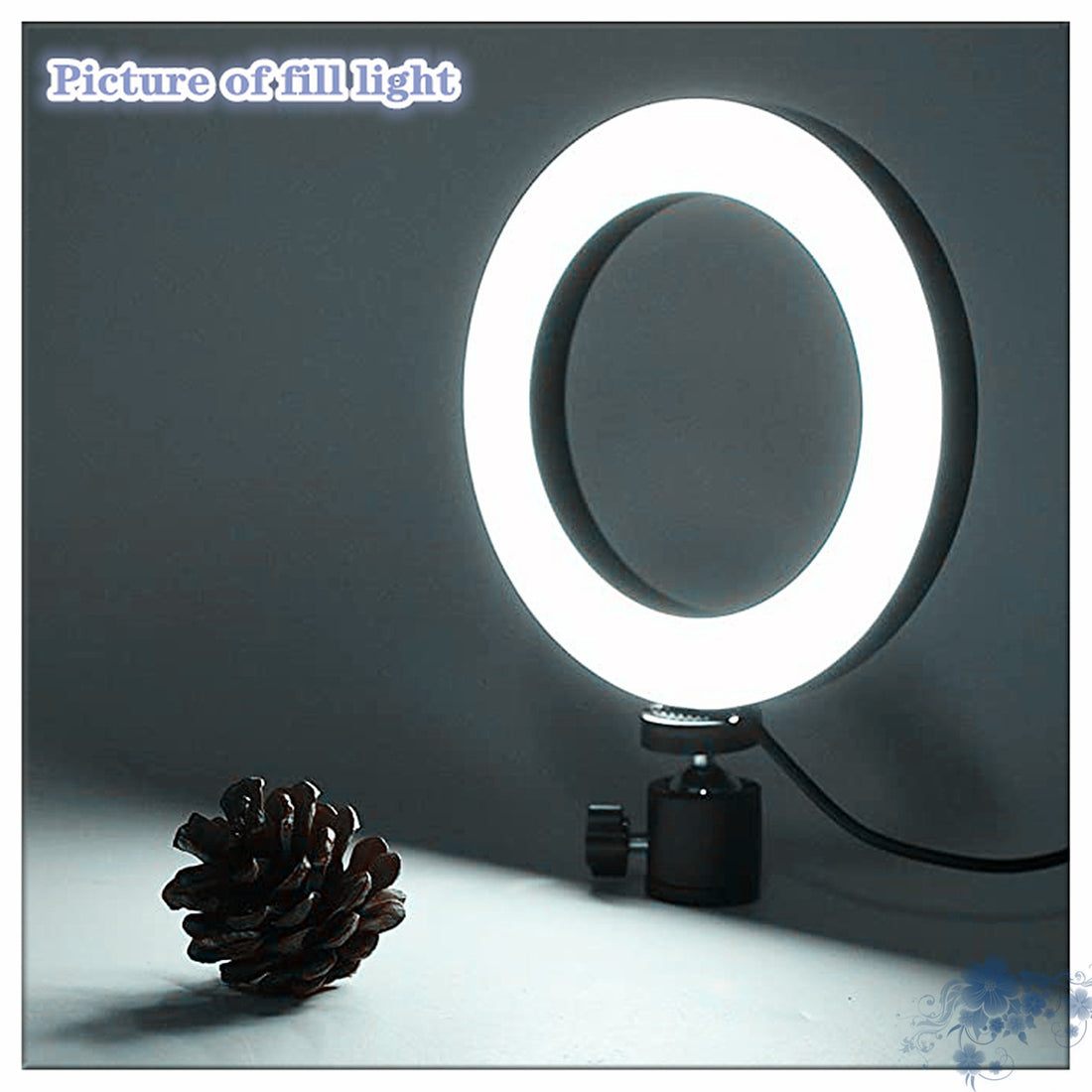 360° Rotatable Desktop Ring Light with Tripod (Apple Compatible)