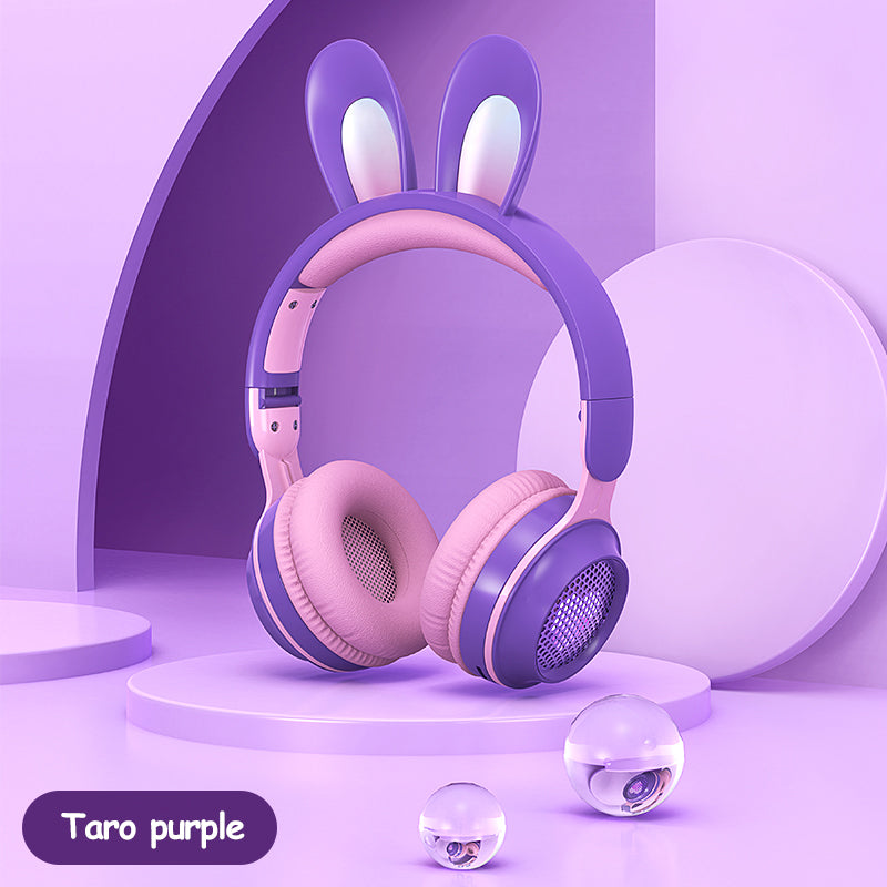 Wireless Luminous Rabbit Ear Headphones with Mic