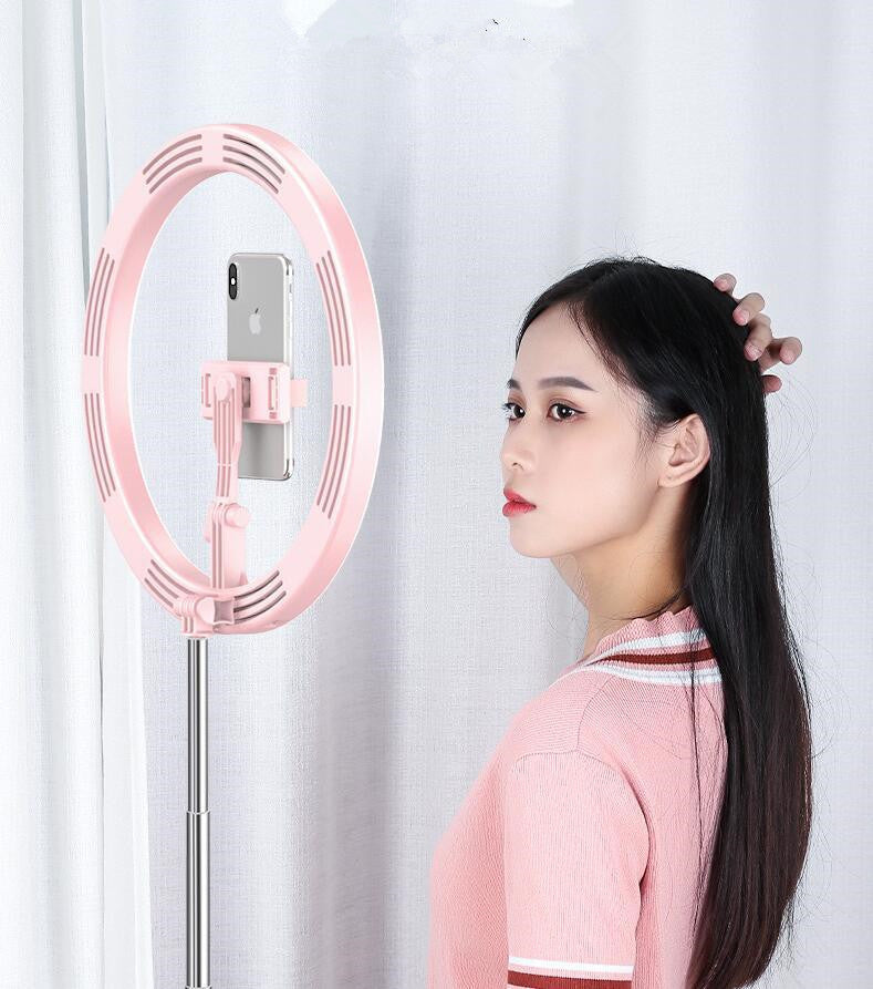 Apple-Compatible 10" LED Selfie Ring Light with Tripod