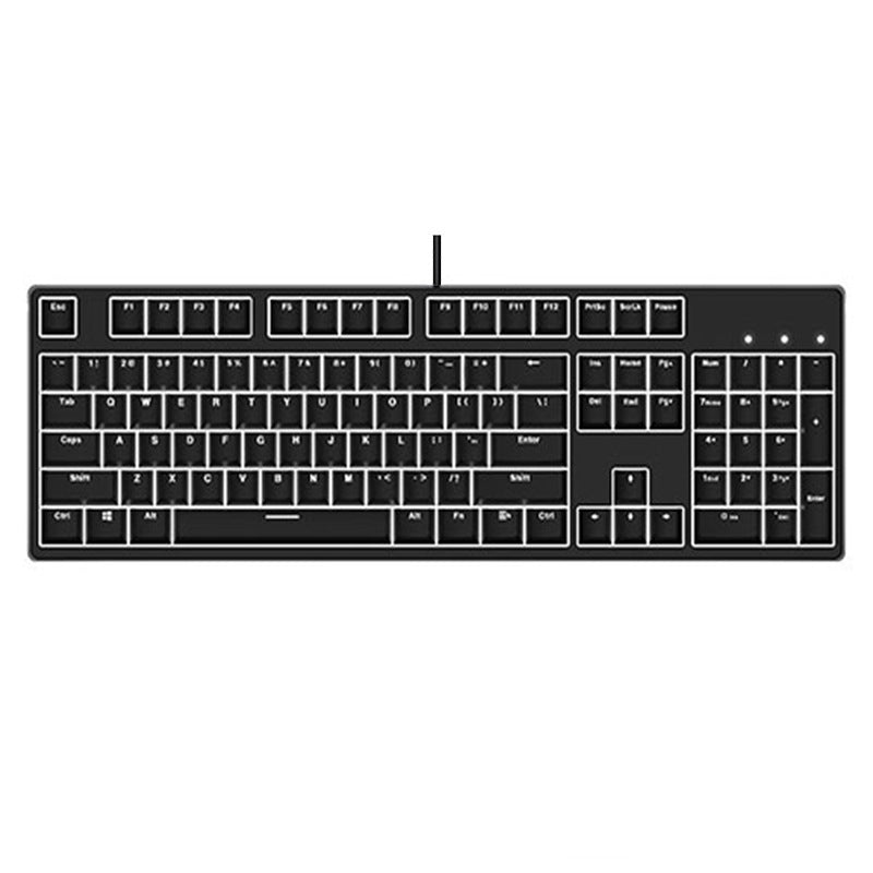 Two-Color Wired Mechanical Keyboard (Hot-Swappable)
