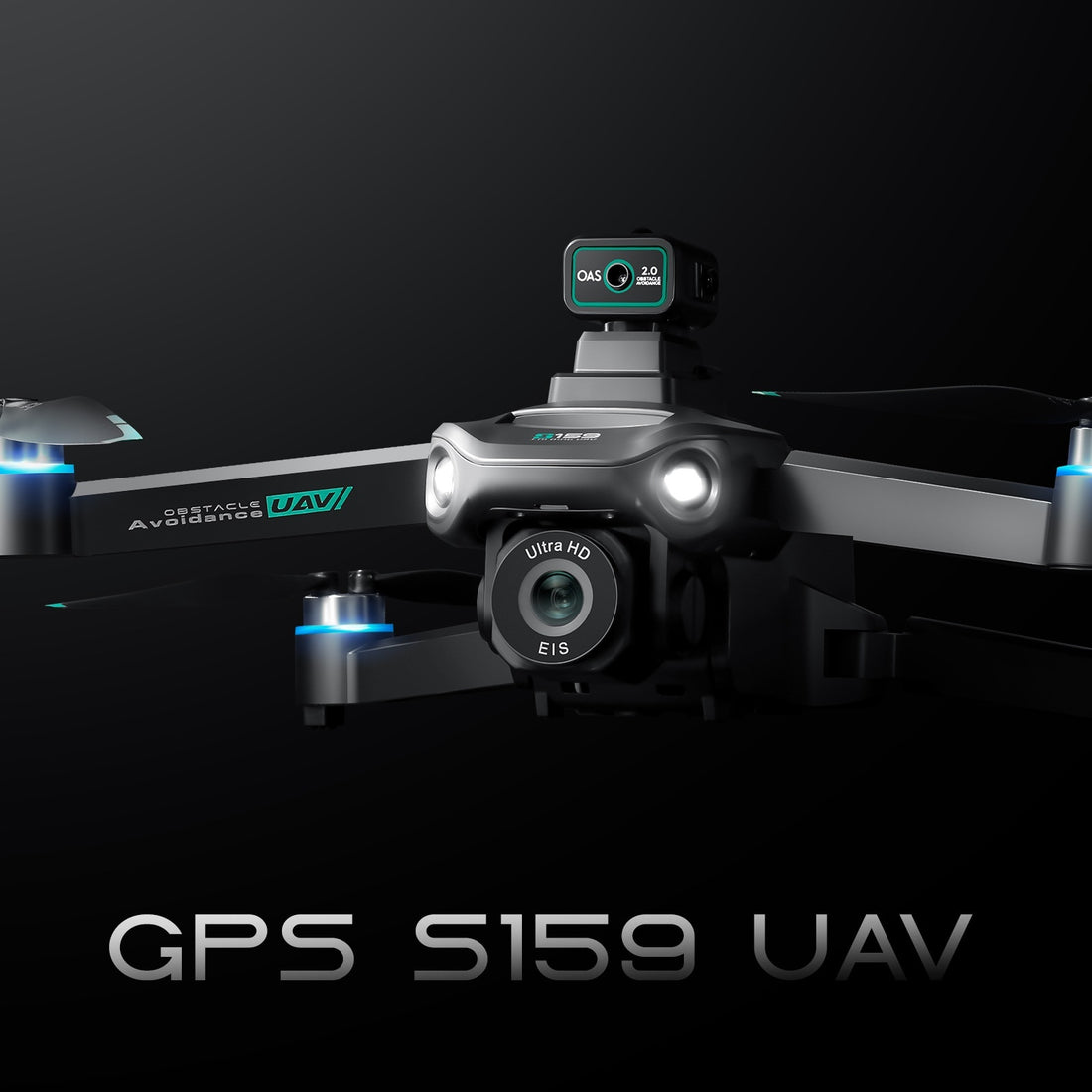 Screen Display HD Aerial Photography Automatic Return Flight Obstacle Avoidance S159 Remote Control GPS UAV