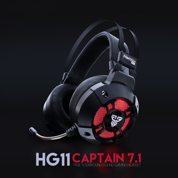 Wired Gaming Headset with LED & Mic