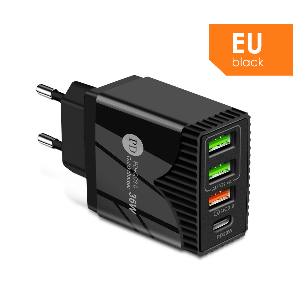 PD 36W QC3.0 Fast Charging Adapter (EU/US/UK Plug)