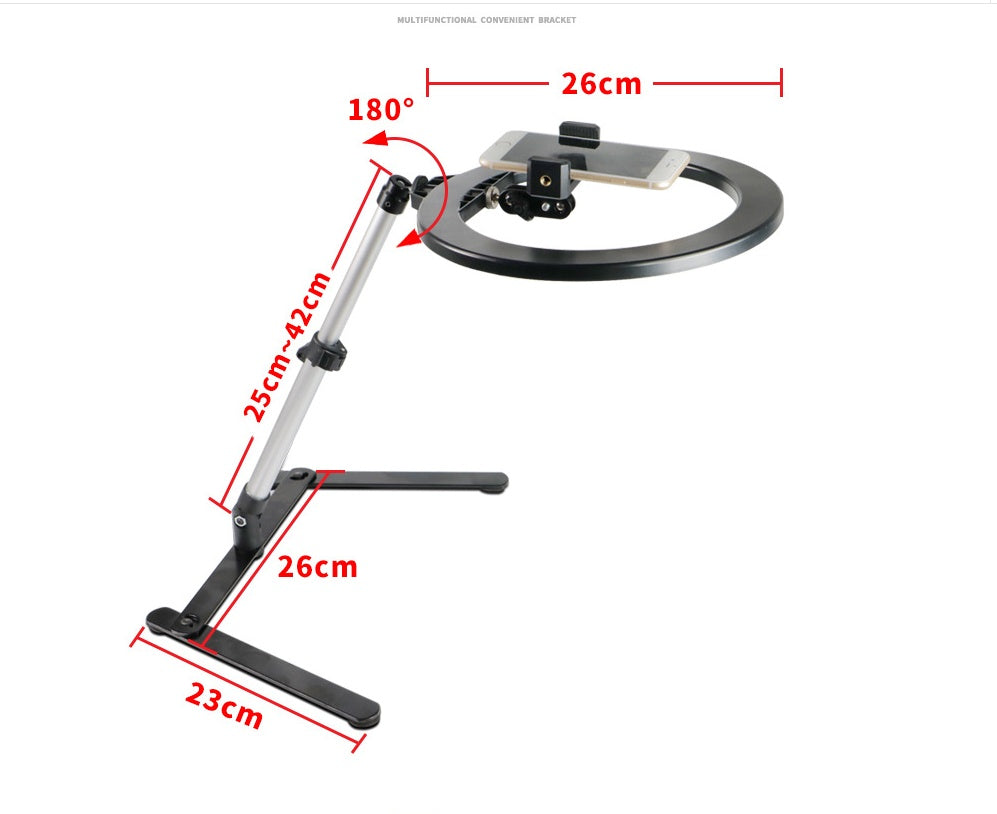 10-Inch LED Desktop Fill Light for Video Recording