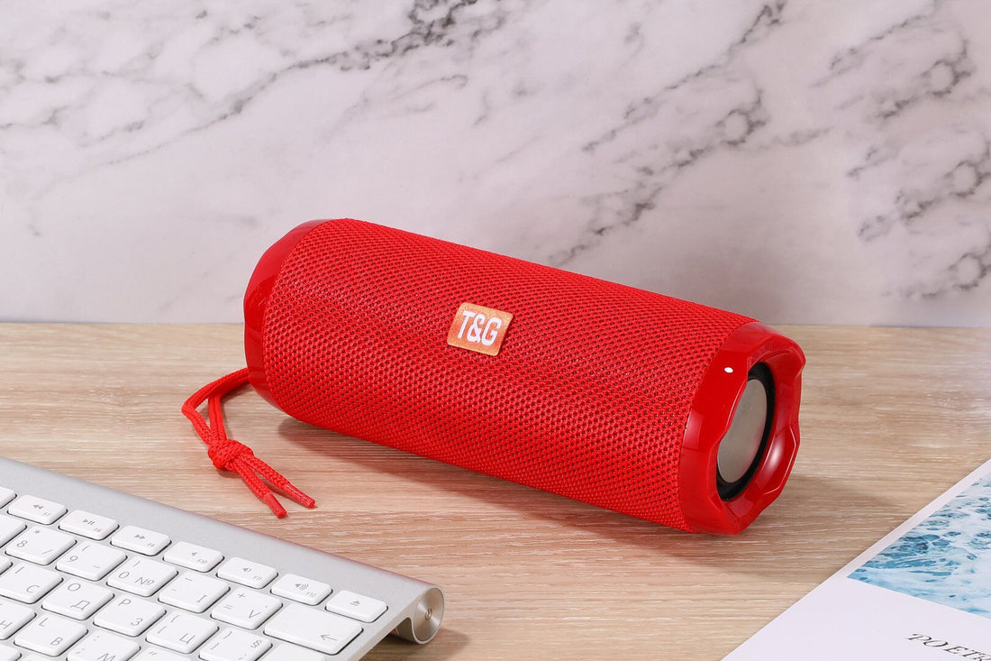 Portable Fabric Bluetooth Speaker with Card Holder