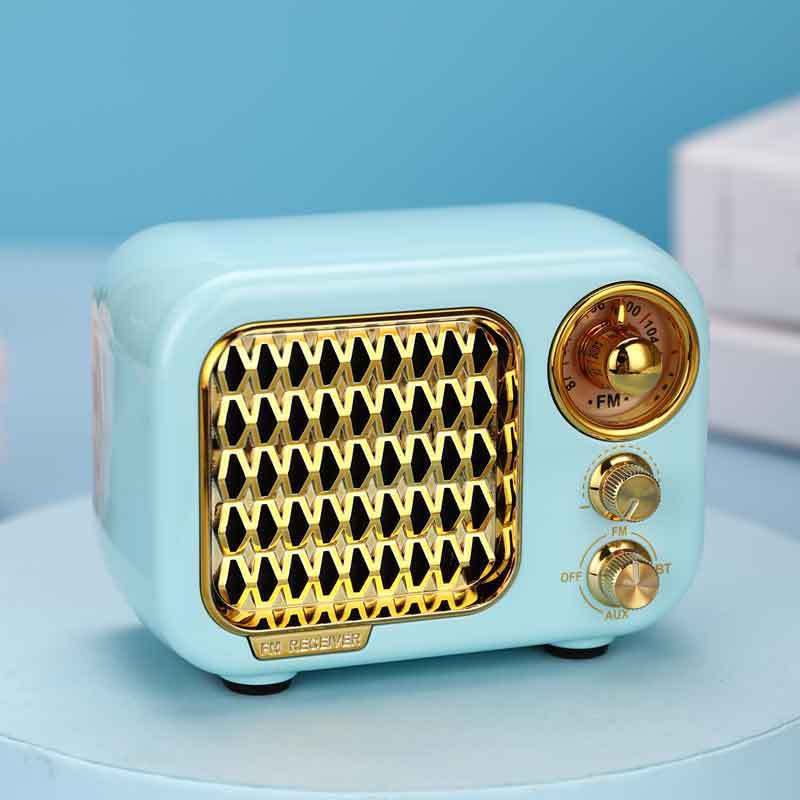 Retro Bluetooth Mini Portable Stereo Speaker