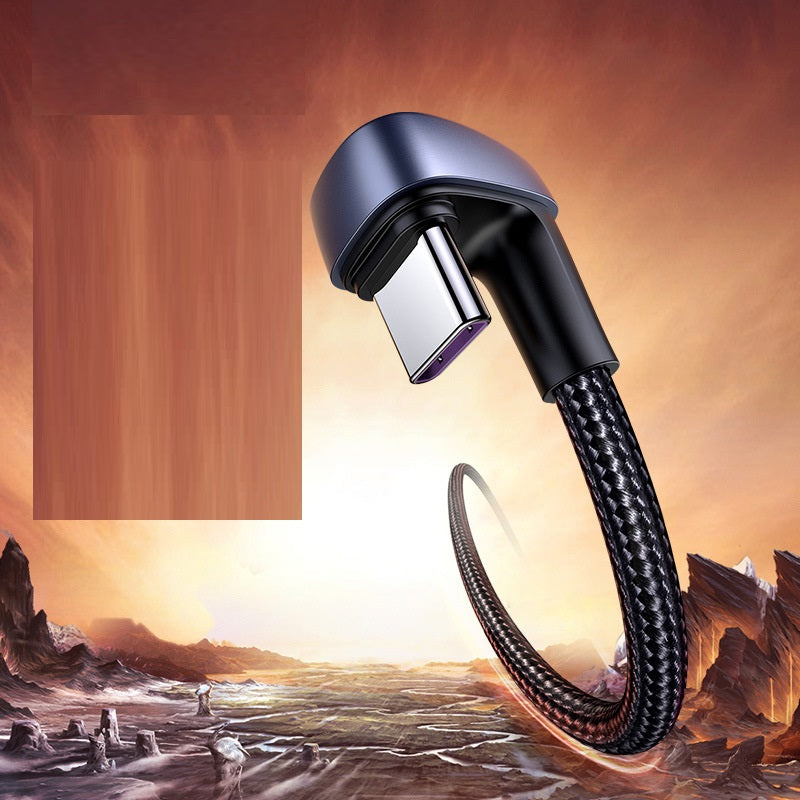 Lvlian 5A U-Shaped USB-C Braided Cable