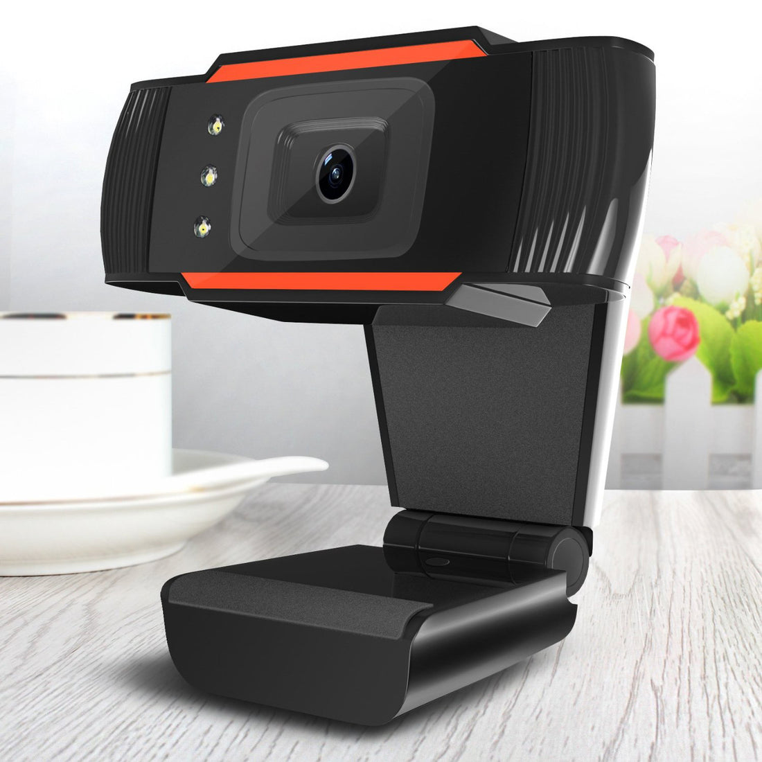USB LED Webcam Fill Light with Adjustable Brightness