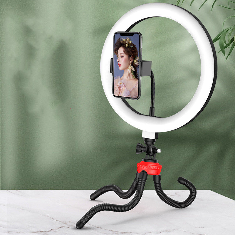 10-Inch LED Ring Light with Desktop Tripod (Apple Compatible)
