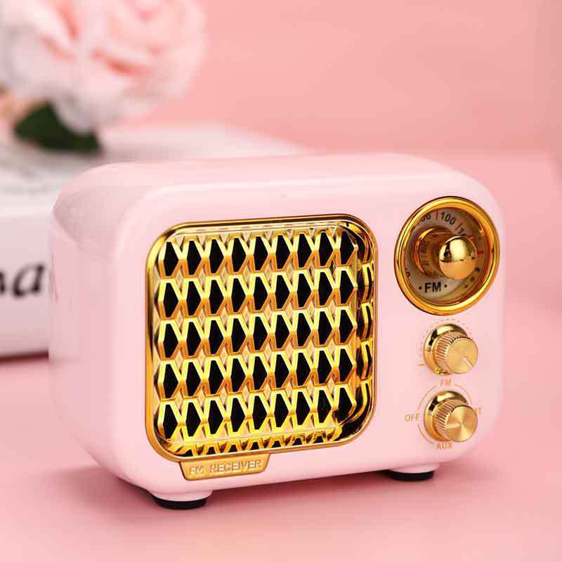 Retro Bluetooth Mini Portable Stereo Speaker