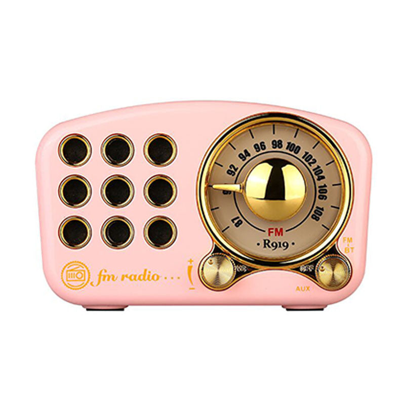 Retro Bluetooth Mini Portable Stereo Speaker
