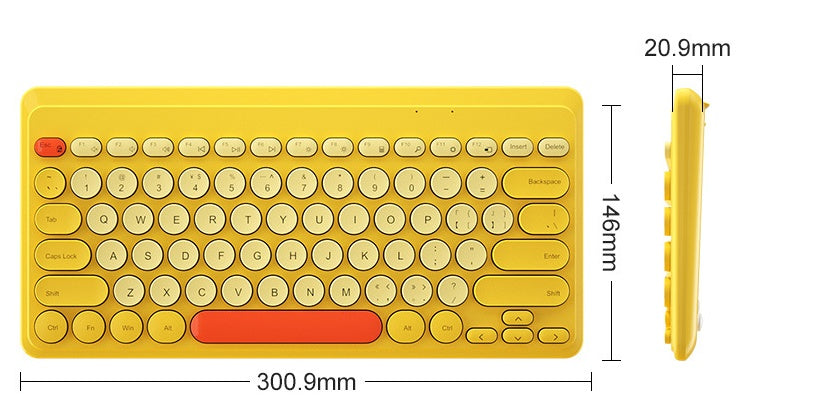 Wireless USB Laptop Keyboard (Silent Typing)